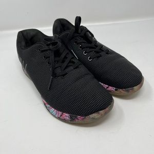 Nobull Sneakers Shoes Black Floral Superfabric Crossfit Training Size 9.5